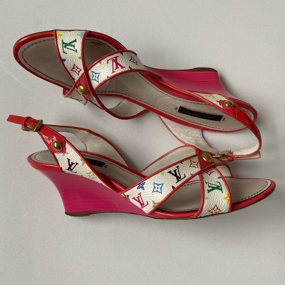 Louis Vuitton pink Multicolor Monogram shoes - Picture 10 of 15